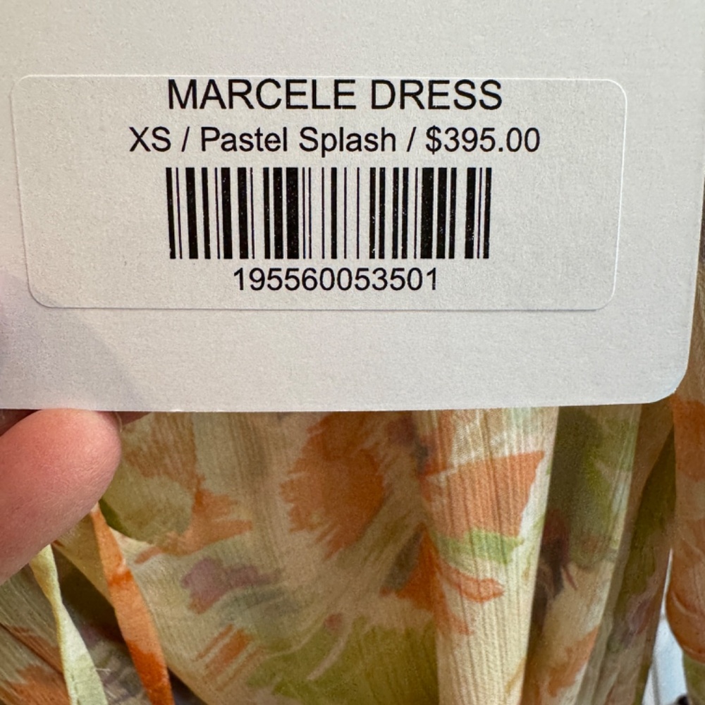 MISA MARCELE DRESS PASTEL SPLASH XS - Picture 10 of 11